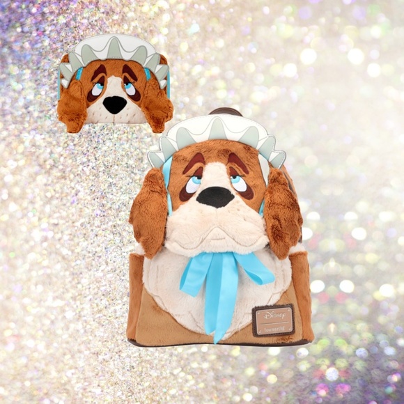 Loungefly Handbags - Loungefly Peter Pan Nana Cosplay Plush Mini Backpack and Wallet